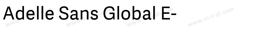 Adelle Sans Global E字体转换